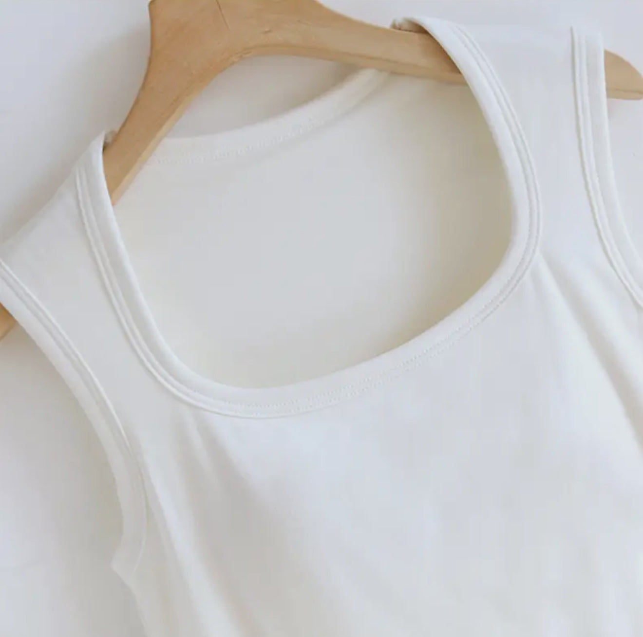 Cainah Cotton Blend Built-In Bra Top