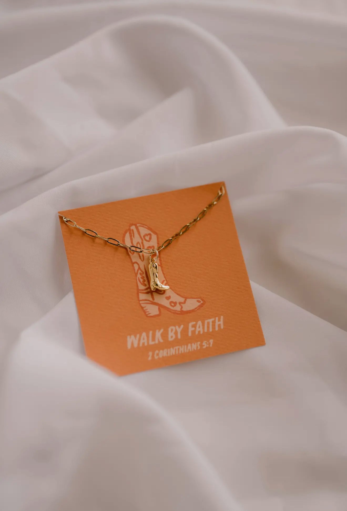 Walk By Faith Charm Necklace